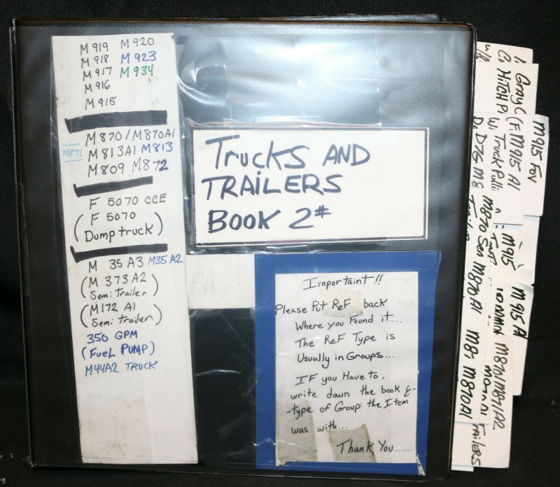 Joe Kubert's Reference Guide Binder w COA - Trucks & Trailers Book #2, raw, ungraded comic book — front cover