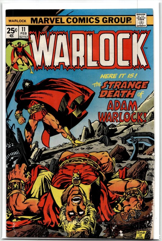 Warlock #11 (Marvel Comics, 1976), raw, ungraded comic book — front cover