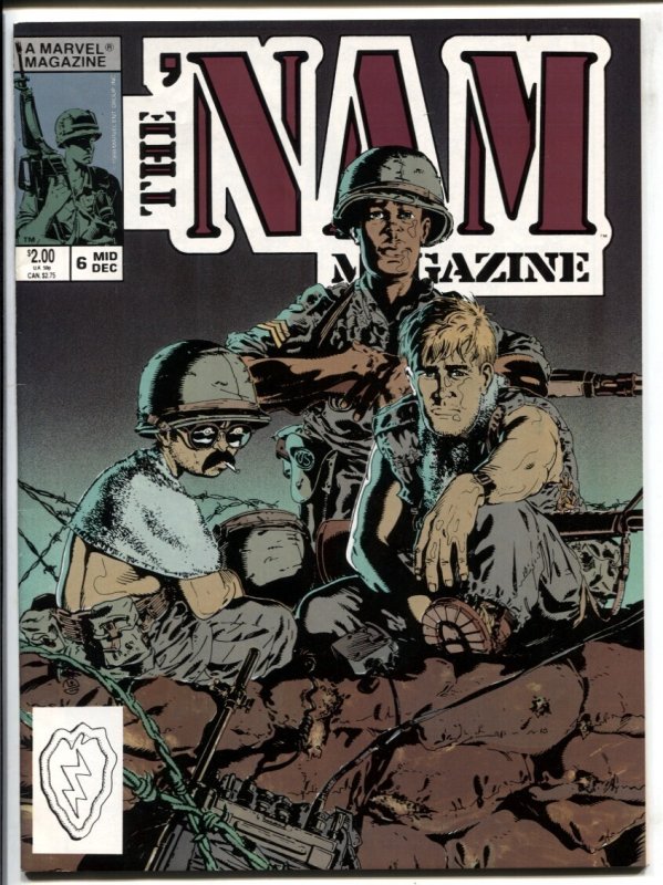 'Nam #6 (Marvel Comics, 1988), raw comic book in VF condition — front cover