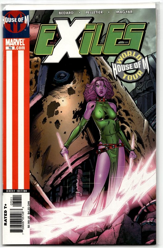 Exiles #70 (2005), raw, ungraded comic book — front cover