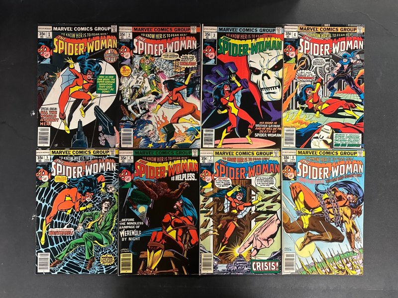 Spider-Woman (1978) #1-50 FN (6.0) Complete Set (Marvel Comics, 1978), raw comic book in FN 6.0 condition — front cover