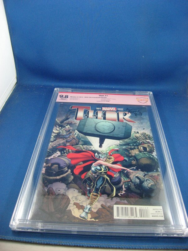 Thor #1 (Marvel Comics, 2014), CBCS 9.8 graded comic book — front cover in its holder