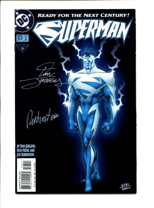 Superman #123 (DC Comics, 1997), raw comic book in 9.0 condition — front cover