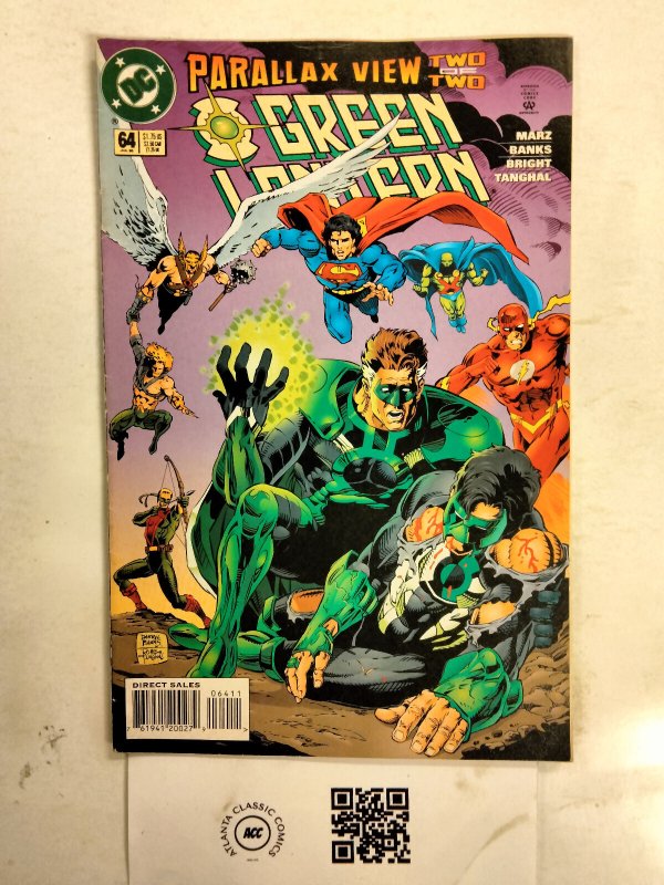 Green Lantern #64 (DC Comics, 1995), raw comic book in NM condition — front cover