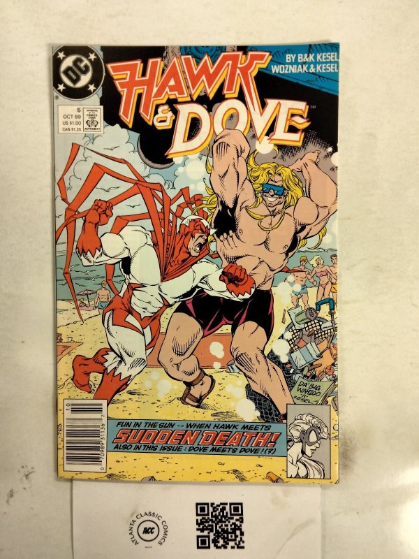 Hawk & Dove #5 (DC Comics), raw comic book in NM condition — front cover