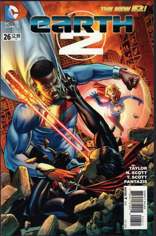 Earth 2 #26 (DC Comics, 2014), raw comic book in 9.0 condition — front cover