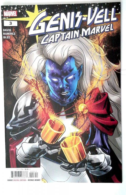 Genis-Vell: Captain Marvel #3 (Marvel Comics, 2022), raw comic book in NM 9.4 condition — front cover