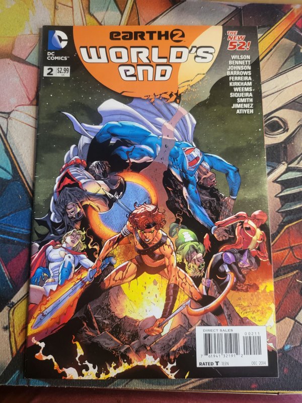 Earth 2: World's End #2 (2014), raw, ungraded comic book — front cover