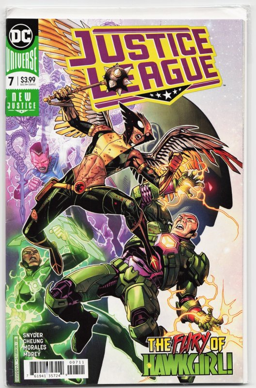 Justice League #7 (DC Comics, 2018), raw, ungraded comic book — front cover