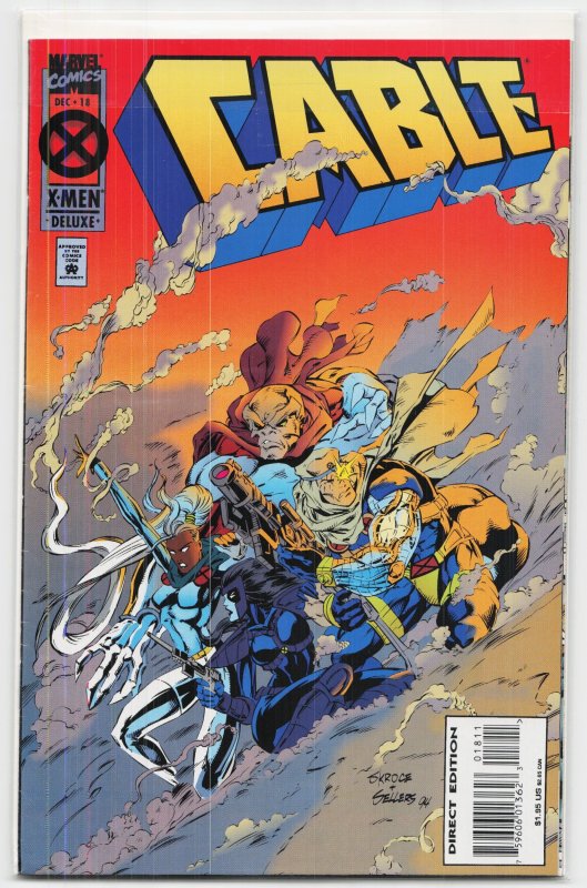 Cable #18 (Marvel Comics, 1994), raw, ungraded comic book — front cover
