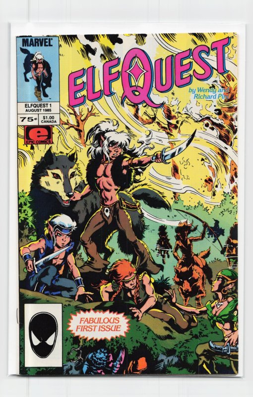 ElfQuest #1 (1985), raw, ungraded comic book — front cover