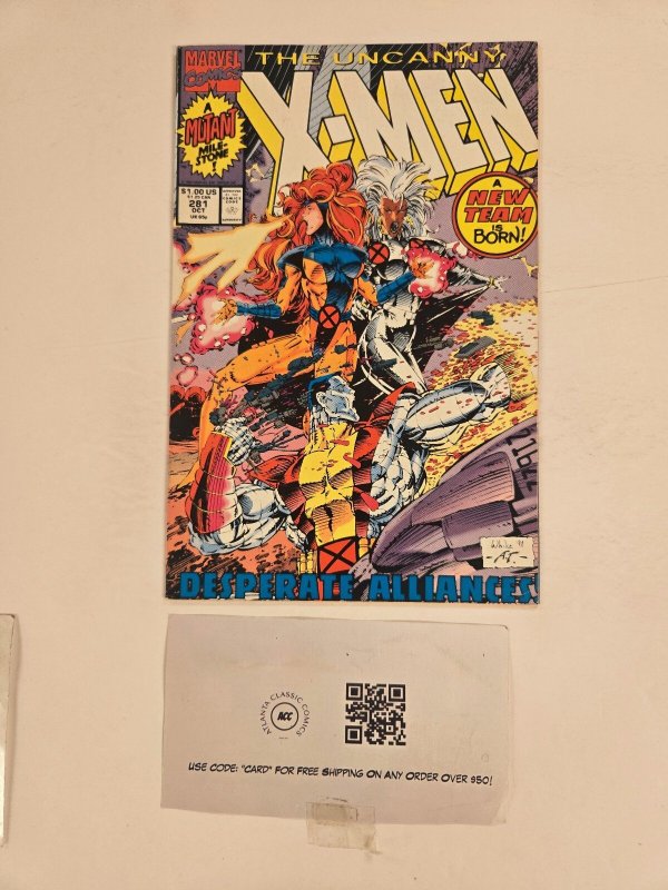 Uncanny X-Men #281 (Marvel Comics, 1991), raw comic book in NM condition — front cover