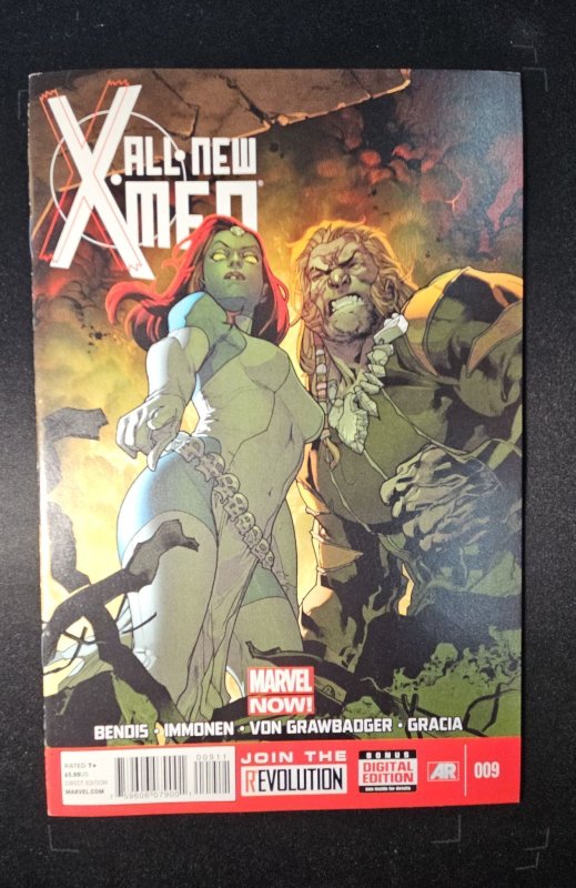 All-New X-Men #9 (Marvel Comics, 2013), raw comic book in NM condition — front cover