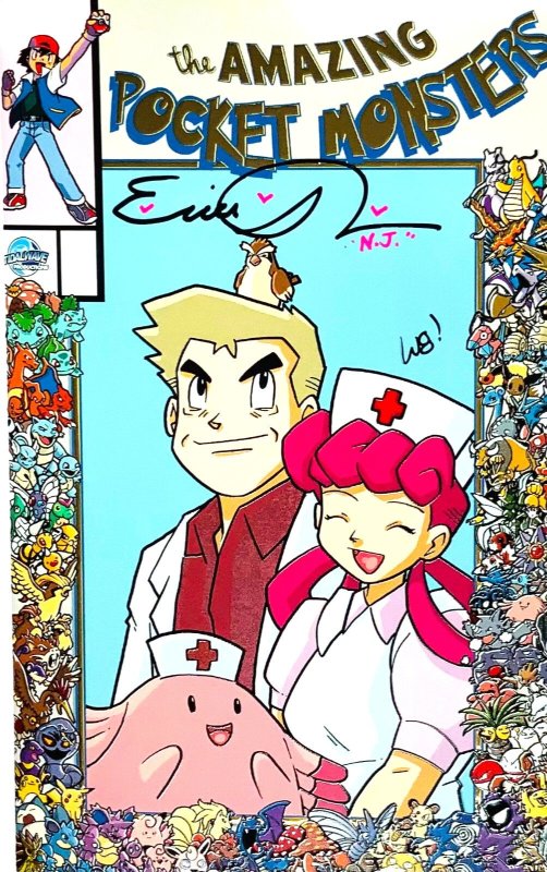 Amazing Pocket Monsters SDCC 2026 Anniversary Edition Embossed Cover Signed Coa. (2026), raw, ungraded comic book — front cover