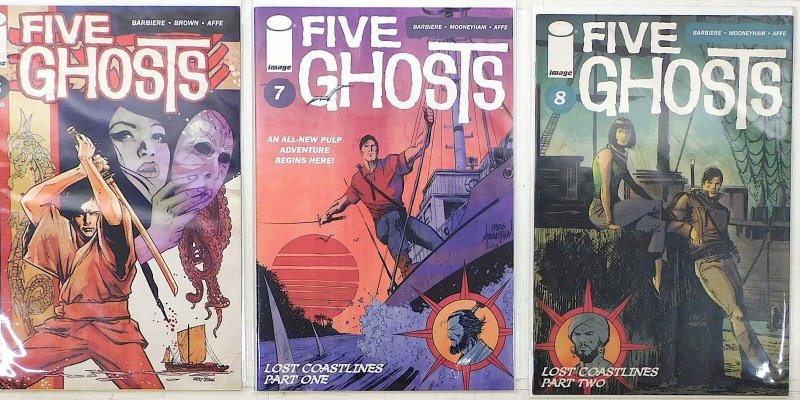 Five Ghosts Lot of 3 #6, 7, 8 (2013) Image Comics 1st Print Comic Books (Image Comics, 2013), raw, ungraded comic book — front cover