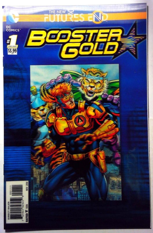 Booster Gold Futures End #1 (DC Comics, 2014), raw, ungraded comic book — front cover