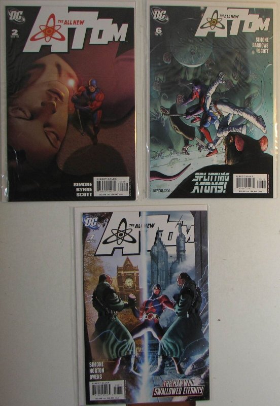 2006 All New Atom Lot of 3 #2, 6, 7 DC Comics NM 1st Print Comic Books (DC Comics, 2006), raw comic book in NM condition — front cover