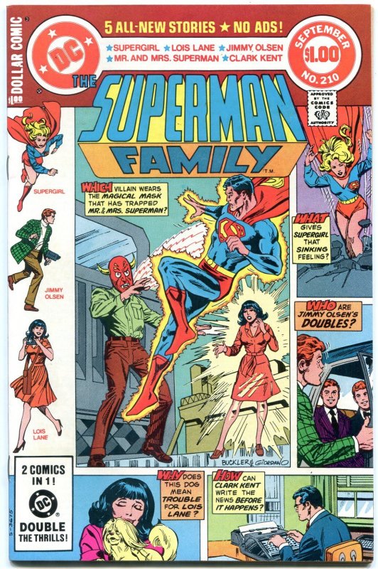 Superman Family #210 (DC Comics, 1981), raw comic book in VF condition — front cover