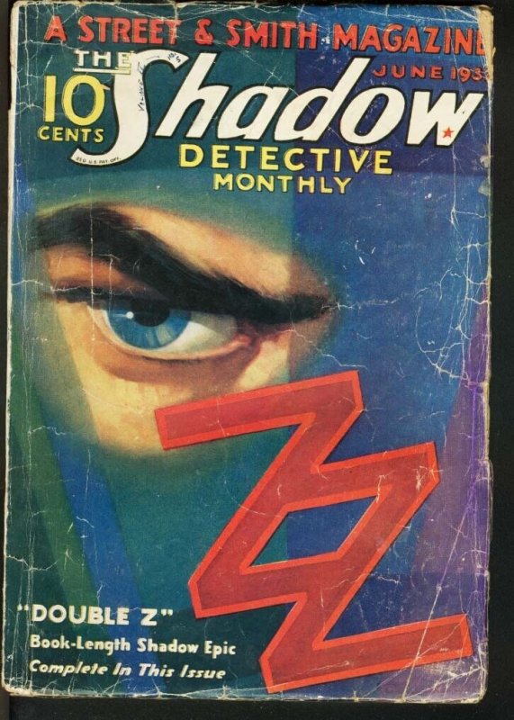 Shadow--June 1932--Pulp Magazine--Street and Smith--G (1932), raw, ungraded comic book — front cover