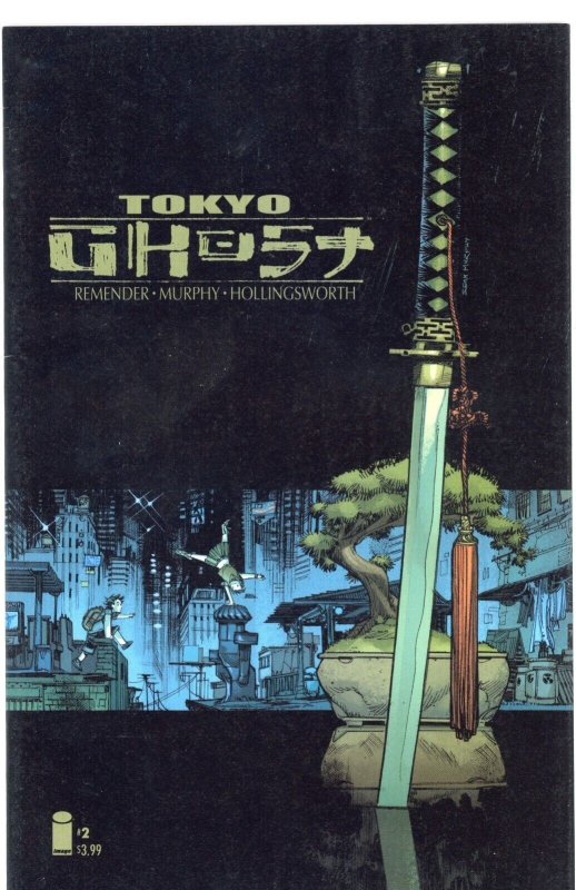 Tokyo Ghost #2 (Image Comics, 2015), raw comic book in VF+ 8.5 condition — front cover