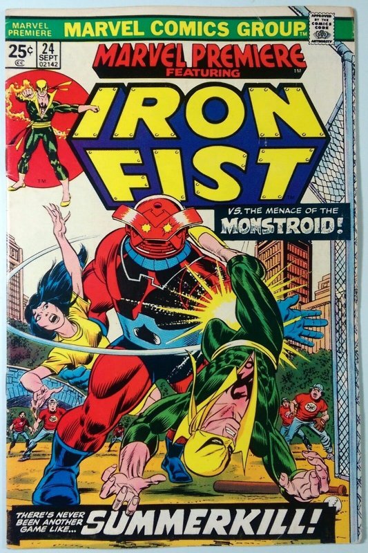 Marvel Premiere #24 (Marvel Comics, 1972), raw comic book in FN- 5.5 condition — front cover
