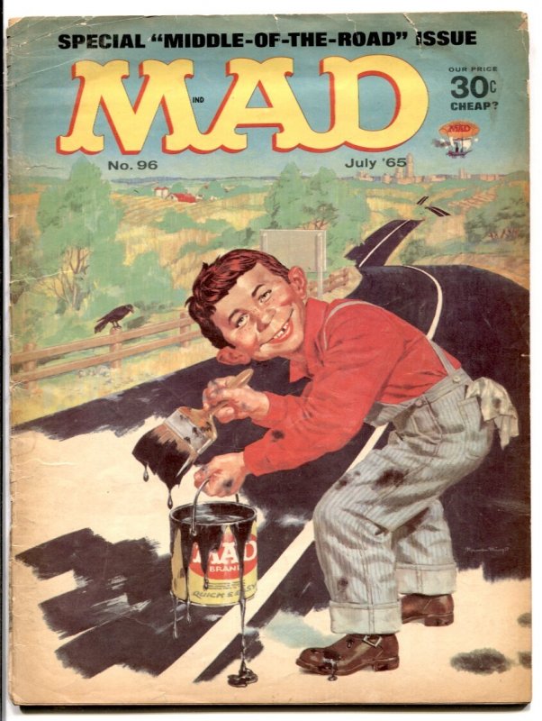 MAD Magazine #96-1965-Mingo-Drucker-Ricard-Clarke- G (EC Comics), raw, ungraded comic book — front cover