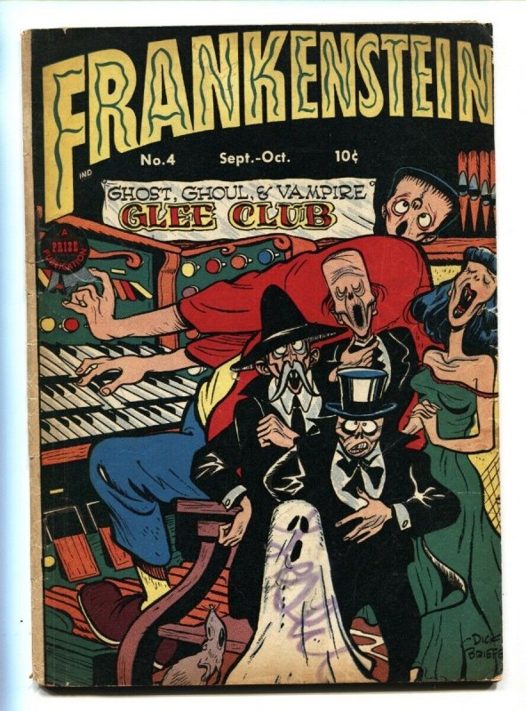 Frankenstein #4 (Prize Comics, 1946), raw, ungraded comic book — front cover