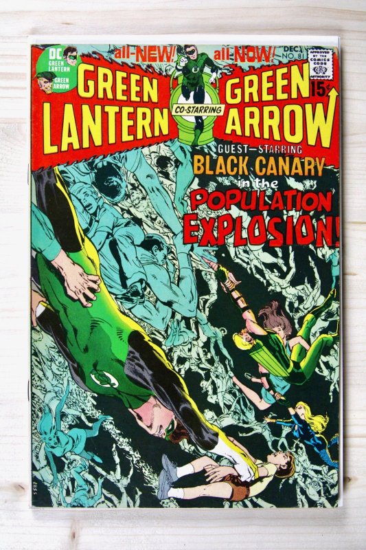 Green Lantern #81 (DC Comics, 1970), raw comic book in VF- 7.5 condition — front cover
