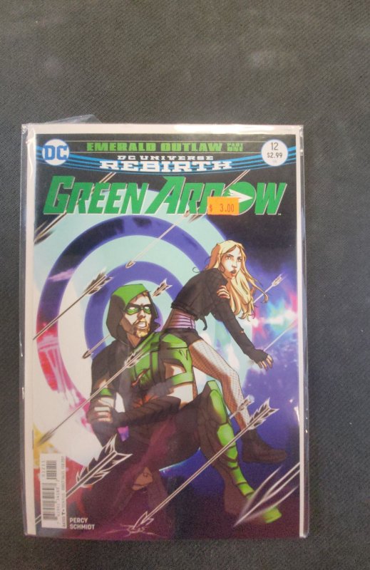 Green Arrow #12 (DC Comics, 2017), raw, ungraded comic book — front cover