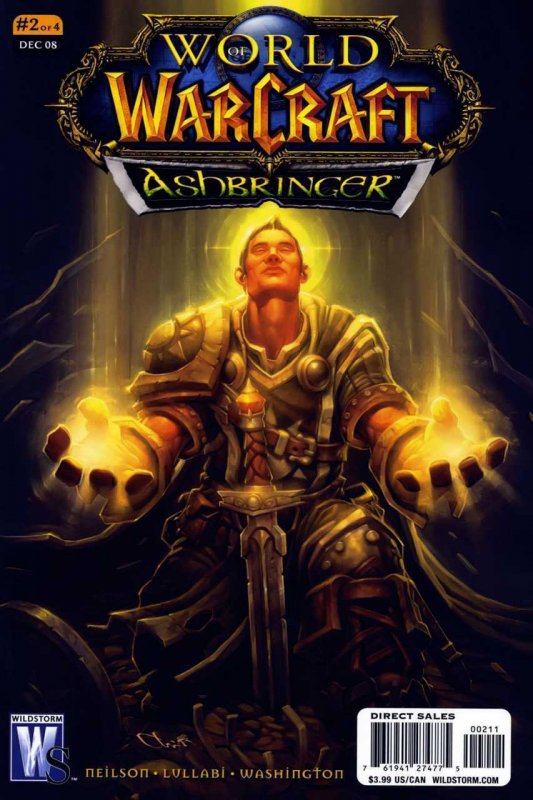 World of Warcraft: Ashbringer #2 (2008), raw comic book in VF/NM condition — front cover