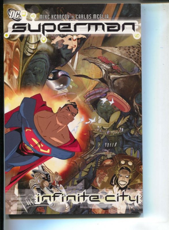 Superman Infinity City-Mike Kennedy-TPB-trade, raw, ungraded comic book — front cover