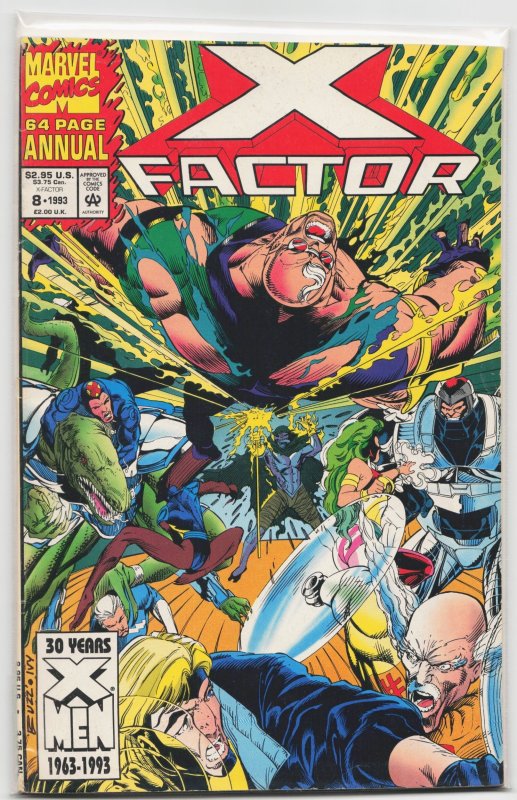 X-Factor Annual #8 (Marvel Comics, 1993), raw, ungraded comic book — front cover