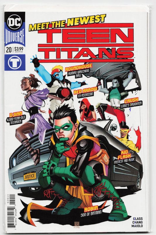 Teen Titans #20 (DC Comics, 2018), raw, ungraded comic book — front cover