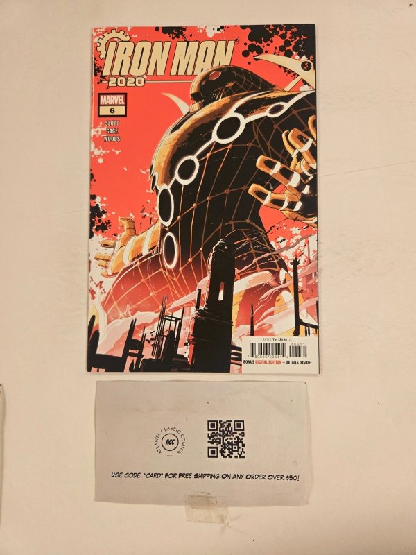 Iron Man #6 (Marvel Comics, 2020), raw comic book in NM condition — front cover