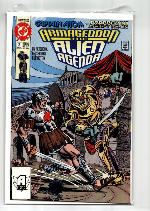 Armageddon: The Alien Agenda #2 (DC Comics, 1991), raw, ungraded comic book — front cover