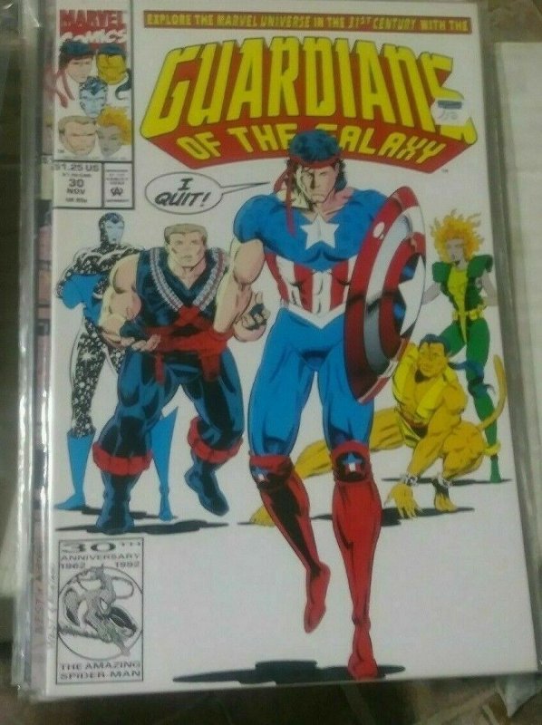 Guardians of the Galaxy #30 (Marvel Comics, 1992), raw, ungraded comic book — front cover