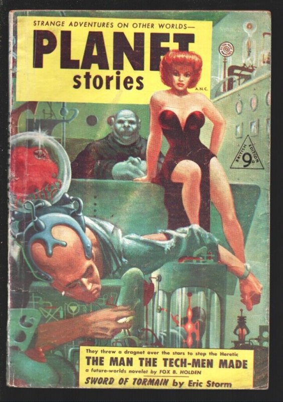 Pulp: Planet Stories #12 (1953), raw, ungraded comic book — front cover