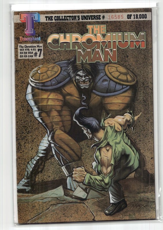 The Chromium Man #7 (1994), raw, ungraded comic book — front cover