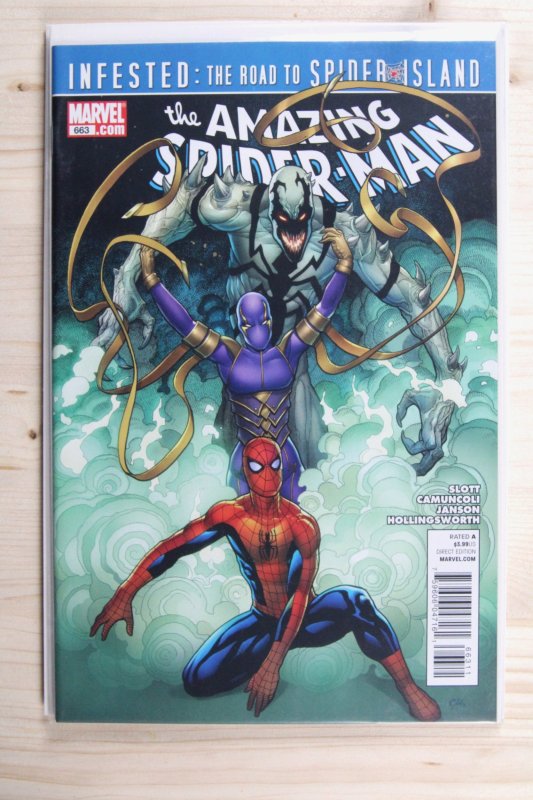 The Amazing Spider-Man #663 (Marvel Comics, 2011), raw comic book in NM 9.4 condition — front cover