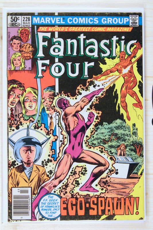 Fantastic Four #228 (Marvel Comics, 1981), raw comic book in VF- 7.5 condition — front cover