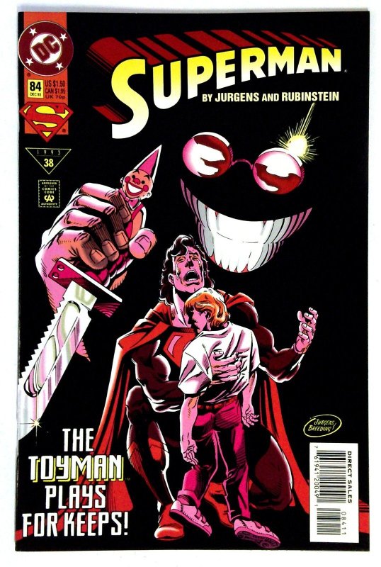 Superman #84 (DC Comics, 1993), raw comic book in NM- condition — front cover
