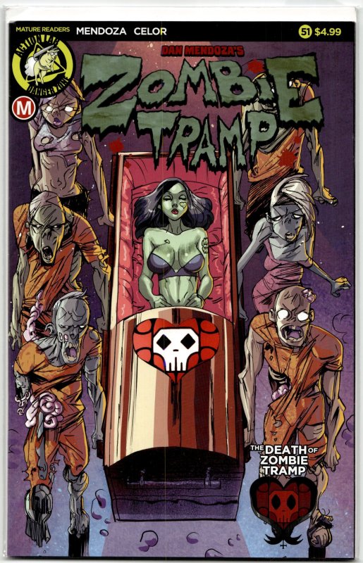 Zombie Tramp #51 (Action Lab Entertainment, 2018), raw, ungraded comic book — front cover