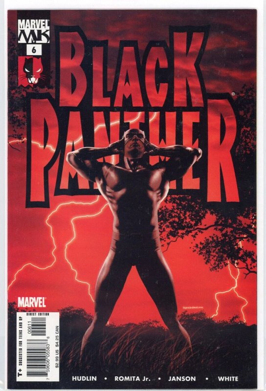 Black Panther #6 (Marvel Comics, 2005), raw comic book in NM 9.4 condition — front cover