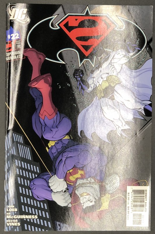 Superman/Batman #22 (DC Comics, 2005), raw, ungraded comic book — front cover