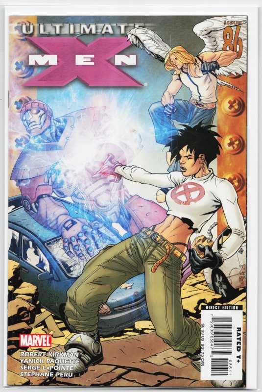 Ultimate X-Men #86 (Marvel Comics, 2007), raw, ungraded comic book — front cover