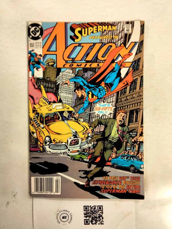 Action Comics #650 (DC Comics), raw comic book in NM condition — front cover