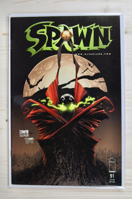 Spawn #91 (Image Comics, 2000), raw comic book in NM 9.4 condition — front cover