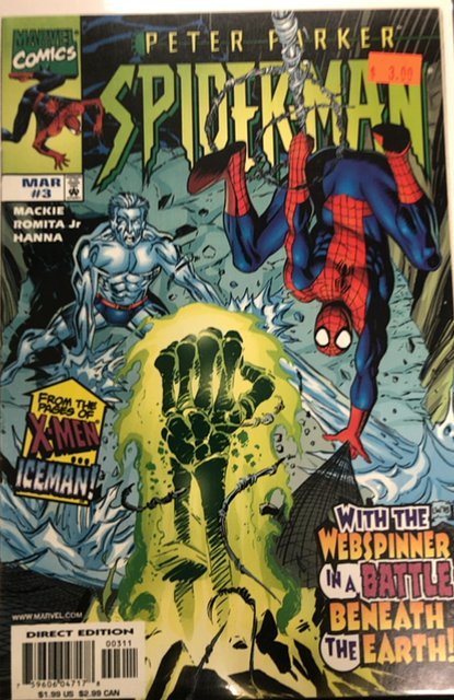 Peter Parker: Spider-Man #3 (1999), raw, ungraded comic book — front cover