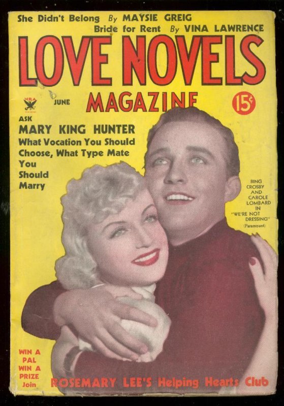 Love Novels--June 1934--Pulp Magazine--Doubleday--FN (1934), raw comic book in FN condition — front cover
