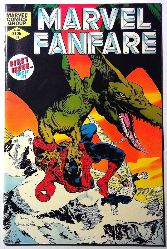 Marvel Fanfare #1 (Marvel Comics, 1982), raw, ungraded comic book — front cover